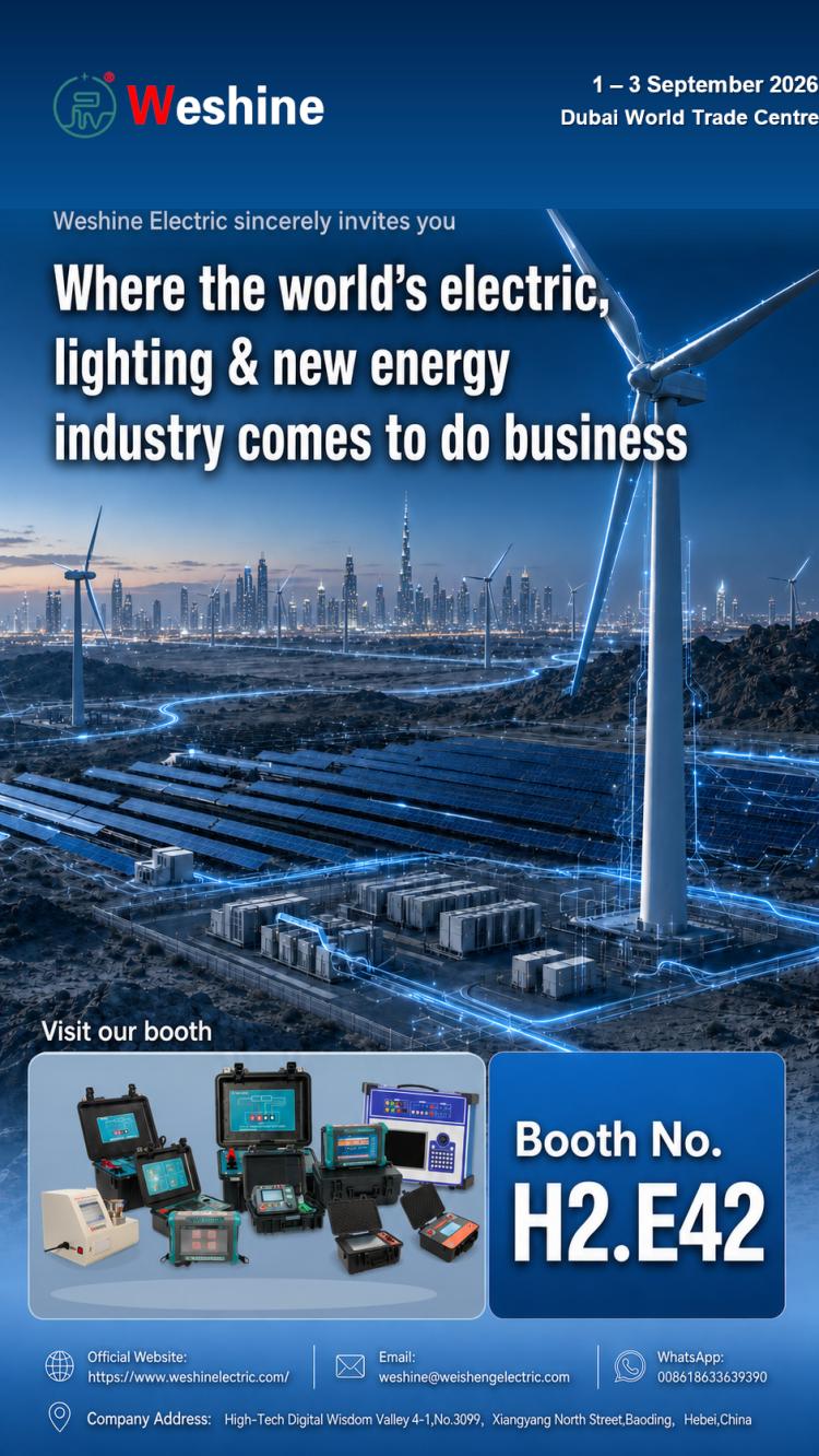Weshine Electric zaprezentuje się na targach Middle East Energy 2026 w Dubaju